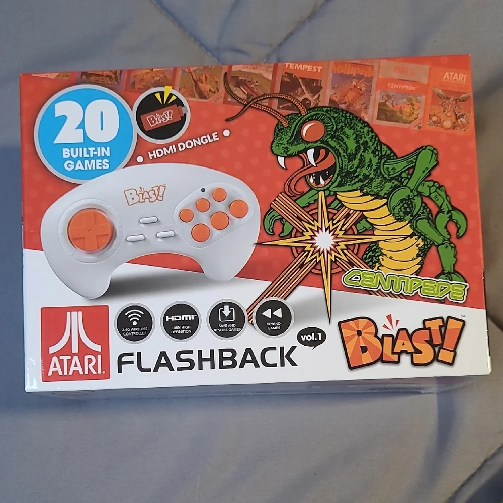 Flashback Blast! Centipede HDMI Retro Console - White & Orange